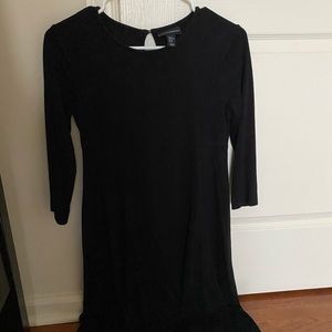Half sleeve black dress